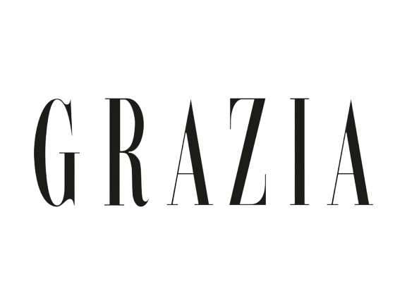 The word 'GRAZIA' in bold, uppercase, black serif font.